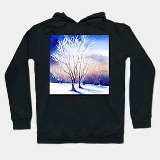 Sun on Winter Trees Hoodie